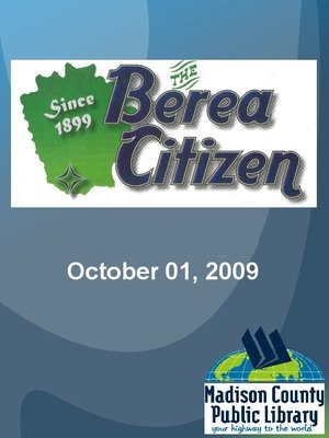 cover image of The Berea Citizen 2009 10/01 